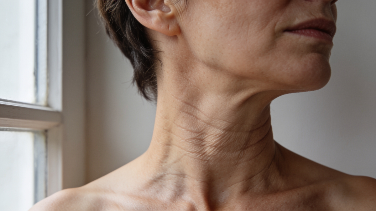 Nobody injects your neck. That's the part that gives you away.
